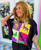 Claws Out Crystal Embellished Top