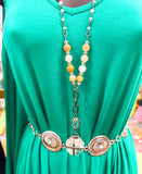 Honey Glow Crystal Necklace