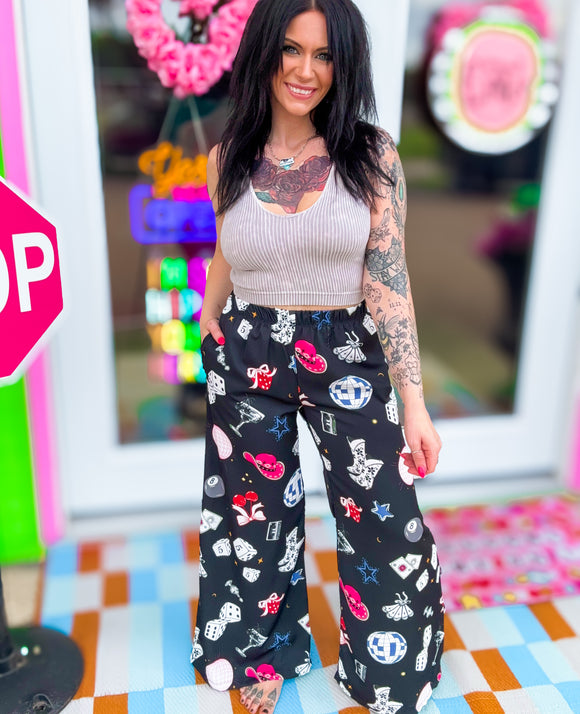 Satin Gambler Pants