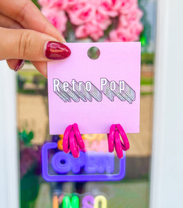 Blush Factor Layered Stud Earrings
