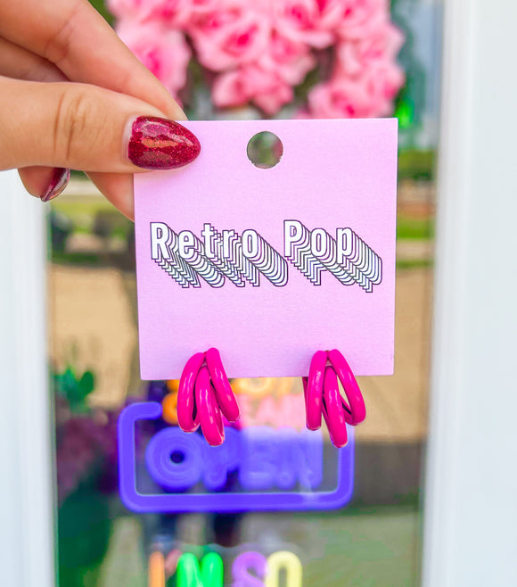 Blush Factor Layered Stud Earrings