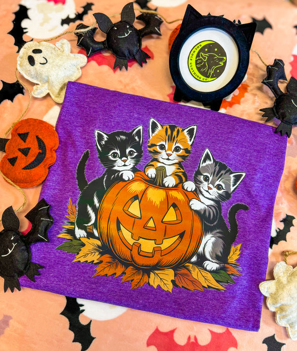 Autumn Claws & Pumpkin Paws Tee• Made To Order