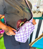 Dashpack Sling• Lavender Checkered