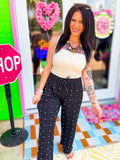 Grit & Grace Pearl Embellished Pants