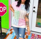 Ocean Avenue Patchwork Top
