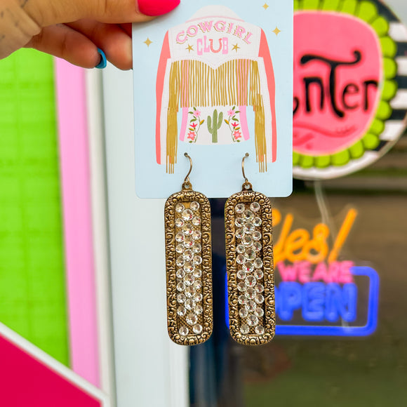 Glitz Clear Crystal Earrings