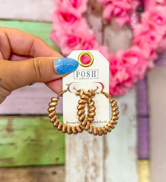 Glam Time Hoops By Pink Panache