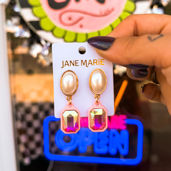Girlypop Ab Crystal Earrings