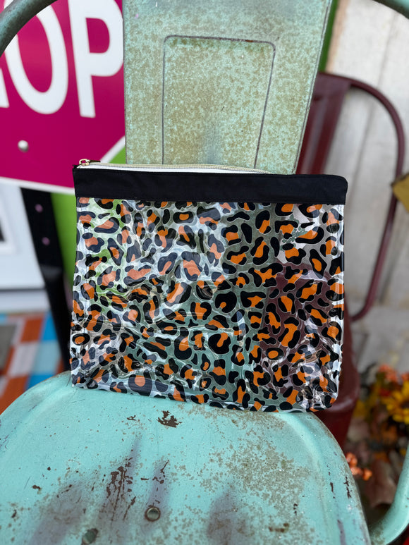 Clear Purse Organizer• Leopard