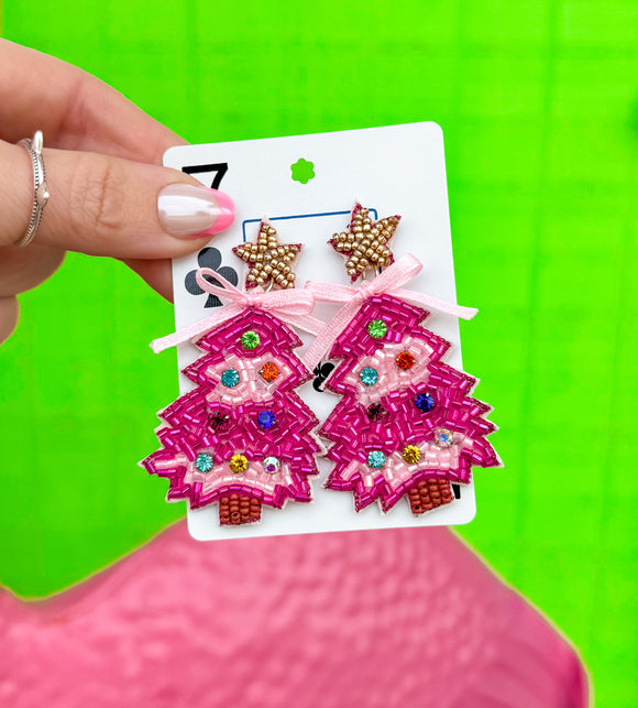 Holiday In Pink Earrings
