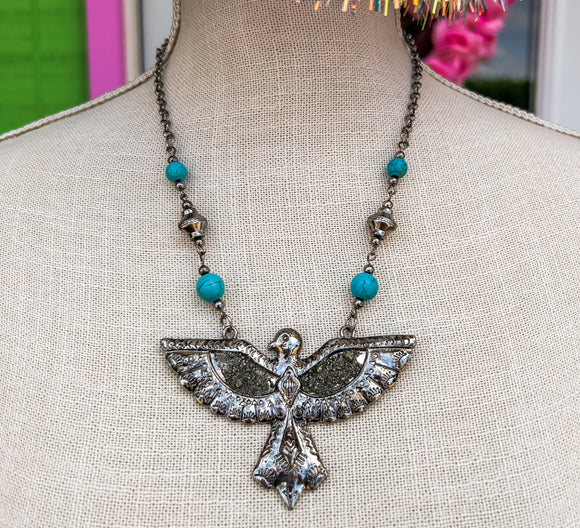 Wingtips & Wild Skies Necklace
