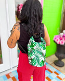 Tropical Vacay Print Waterproof Backpack/Bum Bag