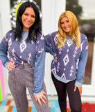 Desert Denim Dreams Long Sleeve Top