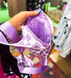 Dashpack Sling• Lavender Checkered