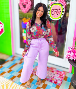 Lavender Haze Cropped Pants