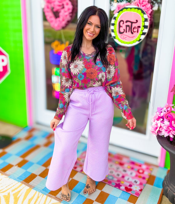 Lavender Haze Cropped Pants