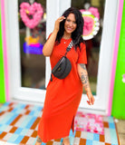 Spiced Sangria Midi Dress
