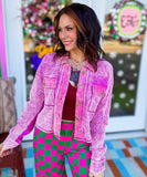 Lavender Fields Forever Cropped Jacket