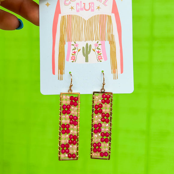 Out Of Office Checker Earrings