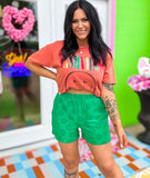 Petal Pop Shorts• Kelly Green