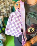 Dashpack Sling• Lavender Checkered