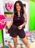 SugarCut Luxe Shorts• Black