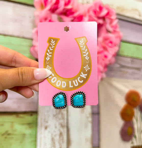 Prairie Pebble Stud Earrings