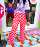 Cherry Bomb Fit And Flare Pants