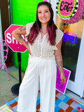 Beach Waves Crochet Layering Top
