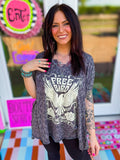 Vintage Charcoal Freebird Tee