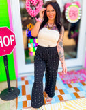 Grit & Grace Pearl Embellished Pants