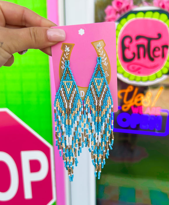 Summer Siren Sea Bead Earrings