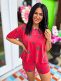 American Sweetheart Short Set• Red
