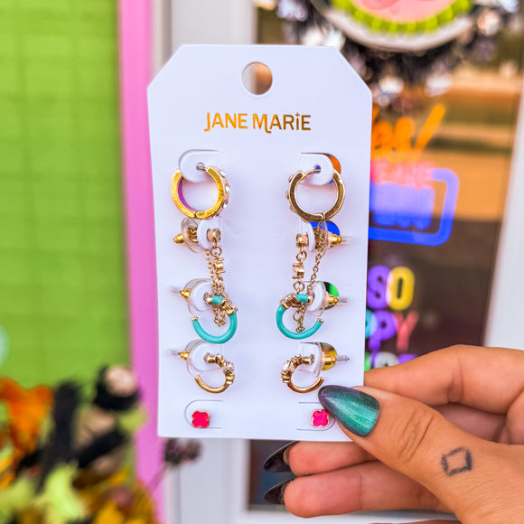 Turquoise Twist Earring Pack