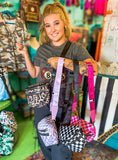Showoff Sidekick Purse• Black Checkered