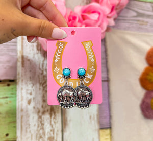 High Noon Nickel Earrings