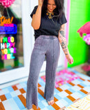 Charcoal Static Gypsy Pants