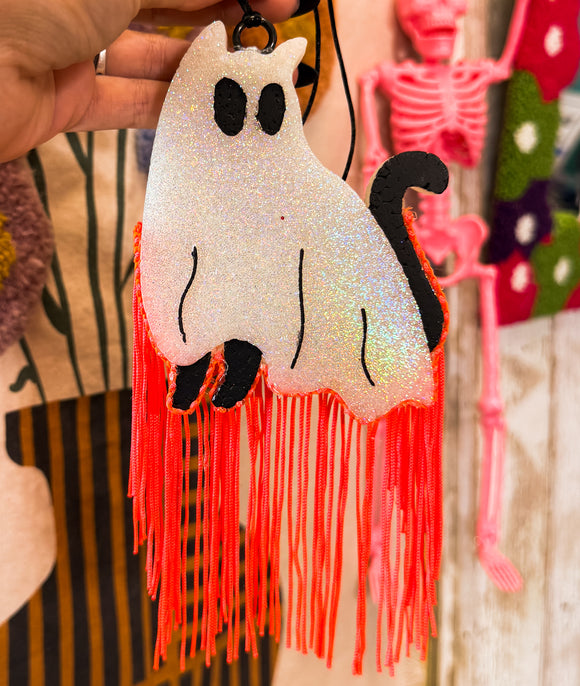 Ghost Cat Car Freshie• Fall Lantern