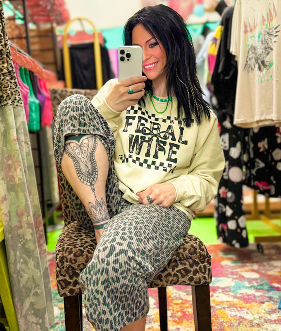 Feral Wife Sweater• Made To Order
