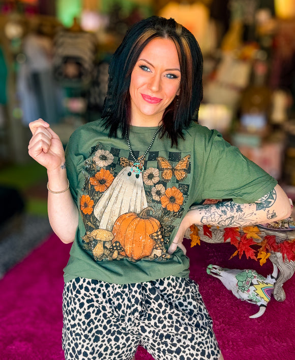 Leopard Looks & Haunted Hooks Tee• Made To Order