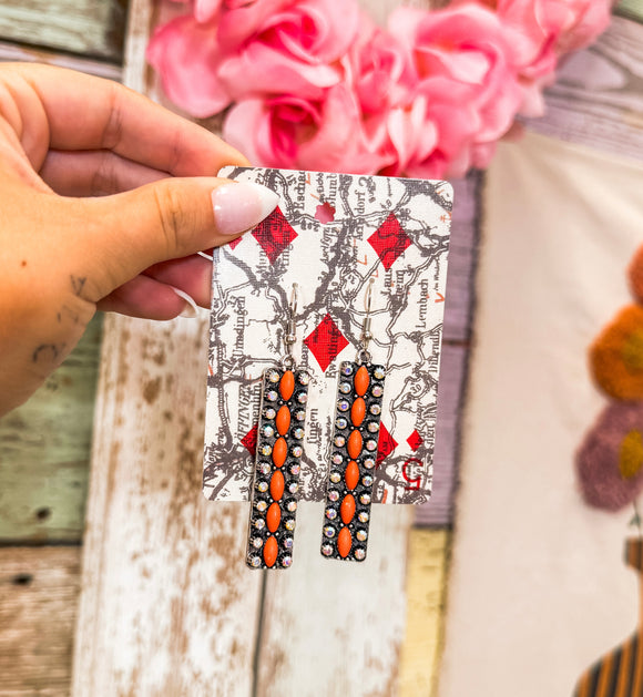 Bonfire Glam Bar Earrings