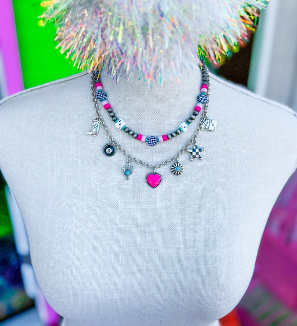 Edgy Cowgirl Charm Necklace