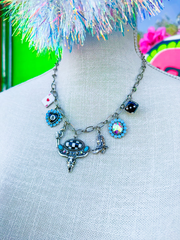 Wild West Charm Necklace & Earrings Set