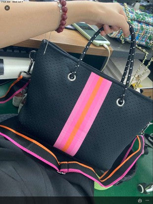 Neon Rush • Neoprene Crossbody / Clutch Combo