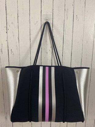 Silver Crush Neoprene “Carry All” Purse &