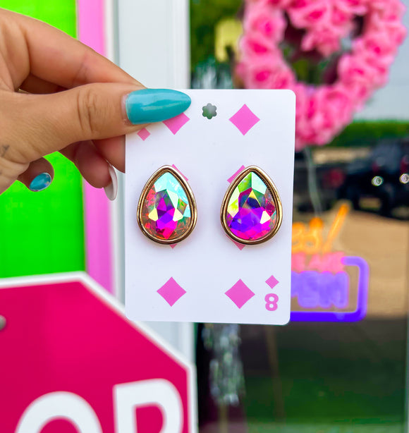 AB Cassie Crystal Stud Earrings