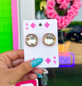 The Hotshot Crystal Stud Earrings